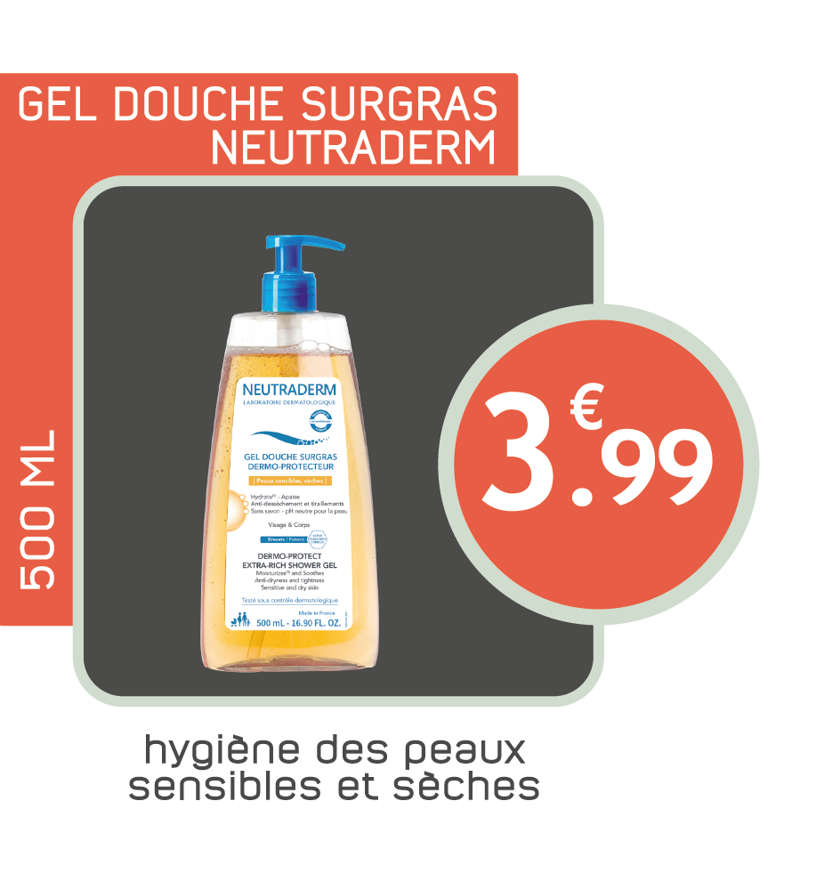 GEL DOUCHE SURGRAS NEUTRADERM